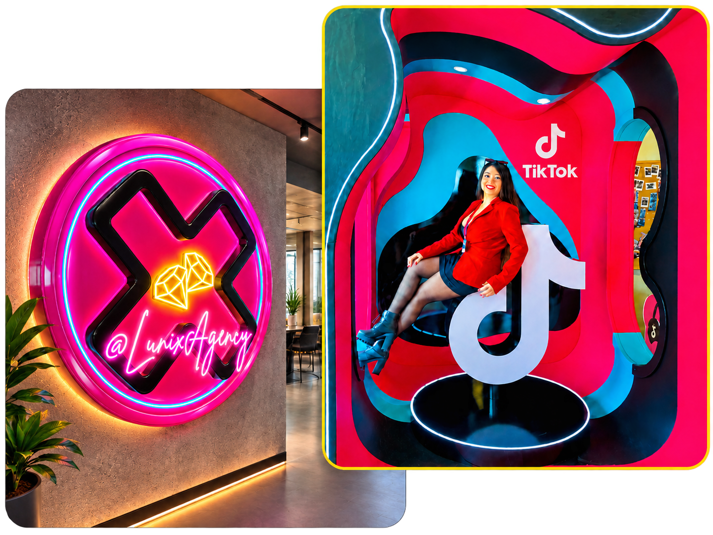 Lunix Agency em ambiente de TikTok LIVE